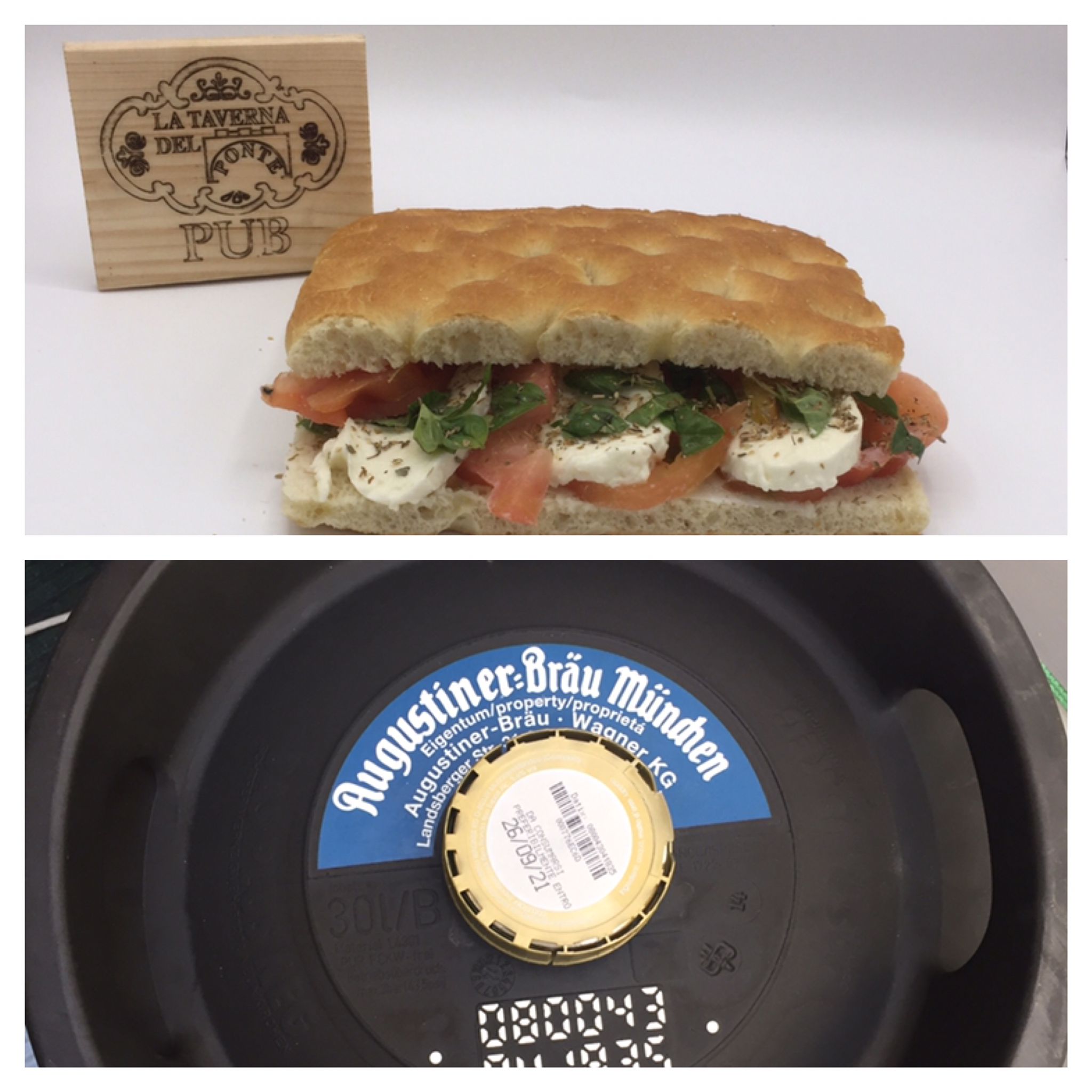 Promo Focaccia Caprese e birra Augustiner
